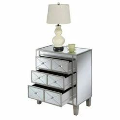 Gold Coast BettyB Mirrored End Table - Breighton Home Antiqued Silver/mirror -Side Tables Sales unnamed file 6593