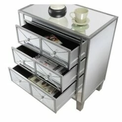 Gold Coast BettyB Mirrored End Table - Breighton Home Antiqued Silver/mirror -Side Tables Sales unnamed file 6594