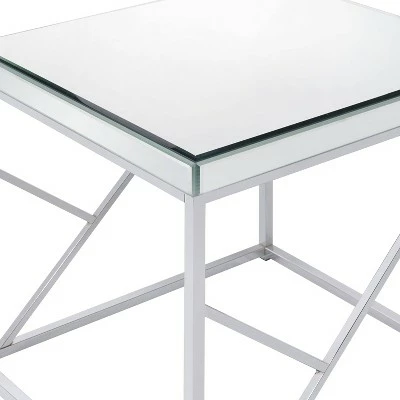 Evelyn Mirror Top End Table Chrome - Steve Silver Co. 5 Evelyn Mirror Top End Table Chrome - Steve Silver Co. - Image 3