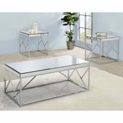 Evelyn Mirror Top End Table Chrome - Steve Silver Co. 9 Evelyn Mirror Top End Table Chrome - Steve Silver Co. -Side Tables Sales unnamed file 6616