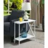 Breighton Home Tucson Wedge End Table - Johar Furniture Faux Marble White