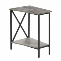Breighton Home Tucson Wedge End Table - Johar Furniture Faux Marble White -Side Tables Sales unnamed file 6636