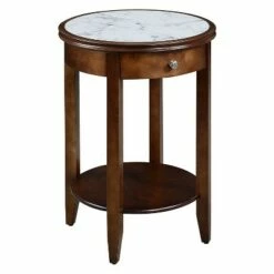 Breighton Home Johar Furniture American Heritage Baldwin with Drawer End Table White Marble/espresso 14 Breighton Home Johar Furniture American Heritage Baldwin with Drawer End Table White Marble/espresso -Side Tables Sales unnamed file 6645