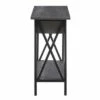 Tucson Flip Top End Table with Charging Station and Shelf Charcoal Gray/Black - Breighton Home -Side Tables Sales unnamed file 6670