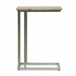 Mcmanus Rustic Glam Handcrafted C Shaped End Table Natural/Silver - Christopher Knight Home -Side Tables Sales unnamed file 6678