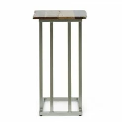 Mcmanus Rustic Glam Handcrafted C Shaped End Table Natural/Silver - Christopher Knight Home -Side Tables Sales unnamed file 6680