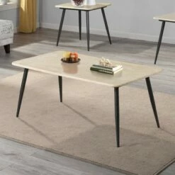 3pc Huntman Metal Legs Coffee Table Set - HOMES: Inside + Out Natural -Side Tables Sales unnamed file 669