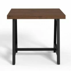 Hawkins Metal/Wood End Table Walnut - WyndenHall -Side Tables Sales unnamed file 6714