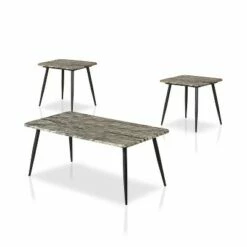 3pc Huntman Metal Legs Coffee Table Set - HOMES: Inside + Out Natural -Side Tables Sales unnamed file 673