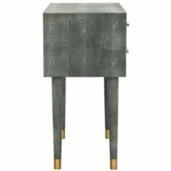 Nour Faux Shagreen End Table Black - Safavieh -Side Tables Sales unnamed file 6731