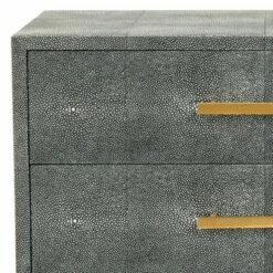 Nour Faux Shagreen End Table Black - Safavieh -Side Tables Sales unnamed file 6734