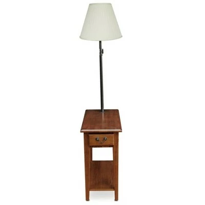 Swing Arm Lamp Chairside End Table Oak - Leick Home 5 Swing Arm Lamp Chairside End Table Oak - Leick Home - Image 3