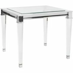 Charleston Acrylic End Table - Silver - Safavieh -Side Tables Sales unnamed file 6749