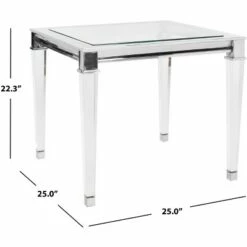 Charleston Acrylic End Table - Silver - Safavieh -Side Tables Sales unnamed file 6751