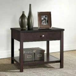 Nashua Modern Side Table Brown - Baxton Studio