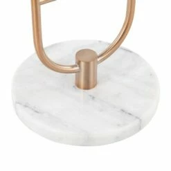 Trombone Glam Side Table - LumiSource Marble/nickel/glass Black/nickel/clear -Side Tables Sales unnamed file 6866