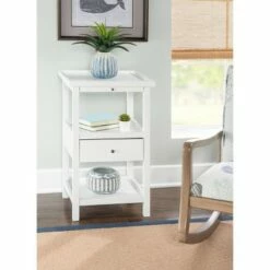 Largo Side Table with Expandable Top White - Powell Company -Side Tables Sales unnamed file 6877