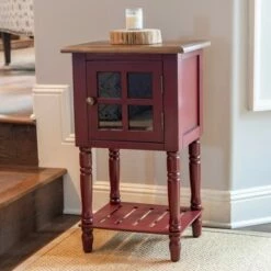 Decor Therapy James Window Storage Side Table - Décor Therapy White -Side Tables Sales unnamed file 6950