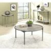 3pc Millerton Coffee, End and Sofa Table Set Light Gray/Brushed Metal - miBasics -Side Tables Sales unnamed file 698