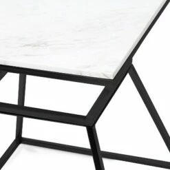 Adore Decor 22" Audrey Marble Side Table - Adore Décor Black -Side Tables Sales unnamed file 7016