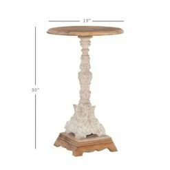 Sanita Side Table Antiqued White - Powell Company -Side Tables Sales unnamed file 7025