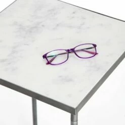 Berlin Solid Marble Side Table White - Finch -Side Tables Sales unnamed file 7030