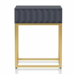 Cilker 1 Drawer Side Table - miBasics Antique Blue/gold -Side Tables Sales unnamed file 7052