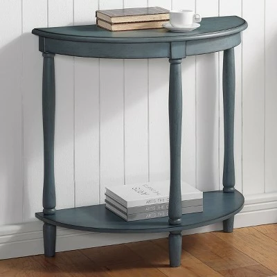 Ozelle Demi Round Side Table - HOMES: Inside + Out Antique Light Green 3 Ozelle Demi Round Side Table - HOMES: Inside + Out Antique Light Green