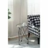 A&B Home Gilbert Side Table Antique Silver - A&B Home