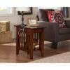 Mission Chair Side Table with Charger - Walnut - Atlantic Furniture -Side Tables Sales unnamed file 7096