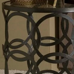 Interlocking Circles Side Table Bronze - FirsTime -Side Tables Sales unnamed file 7101
