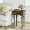 Cassatt 1 Drawer Side Table Gray - Finch -Side Tables Sales unnamed file 7141