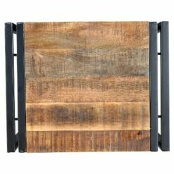 Timbergirl Handcrafted Reclaimed Wood Side Table Natural - Timbergir