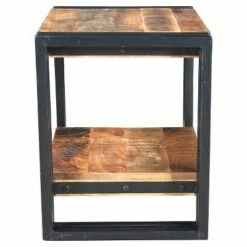 Timbergirl Handcrafted Reclaimed Wood Side Table Natural - Timbergir -Side Tables Sales unnamed file 7157