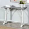Distressed Metal and Wood Side Table Distressed White - Stylecraft -Side Tables Sales unnamed file 7163
