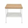Industrial Modern Wood Top/Metal Frame Side Table with Metal Shelf White/Natural - OFM -Side Tables Sales unnamed file 7171