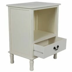 Decor Therapy Williamson Wood Side Table White - Décor Therapy