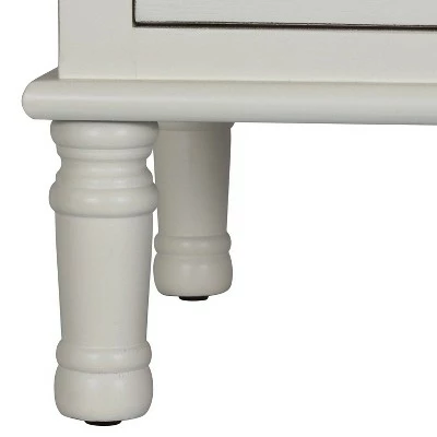 Decor Therapy Williamson Wood Side Table White - Décor Therapy 5 Decor Therapy Williamson Wood Side Table White - Décor Therapy - Image 3
