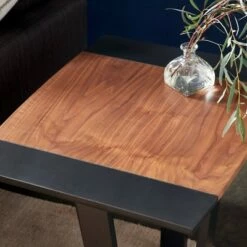 Contemporary Walnut Veneer Side Table Walnut Brown - Venus Williams Collection -Side Tables Sales unnamed file 7204