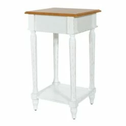 Medford Side Table Distressed White - OSP Home Furnishings -Side Tables Sales unnamed file 7208