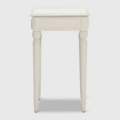 Rowan Side Table with Drawer Creamy White - Adore Decor -Side Tables Sales unnamed file 7238