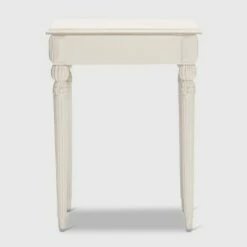 Rowan Side Table with Drawer Creamy White - Adore Decor -Side Tables Sales unnamed file 7240
