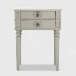 Irving Side Table with 2 Drawers Gray - Finch -Side Tables Sales unnamed file 7245