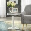 Sloane Retro Round Storage Top Side Table Black/White - Buylateral -Side Tables Sales unnamed file 7252