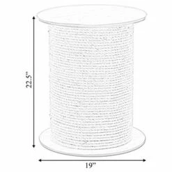 Vintiquewise Decorative Round Spool Shaped Wooden Accent Side Table with Rope -Side Tables Sales unnamed file 7266