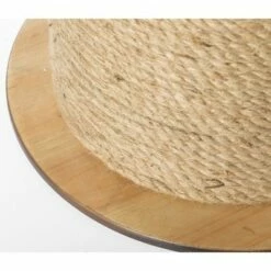 Vintiquewise Decorative Round Spool Shaped Wooden Accent Side Table with Rope -Side Tables Sales unnamed file 7268