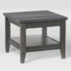 Hollywood Side Table with Shelf Dark Gray - CorLiving -Side Tables Sales unnamed file 7280
