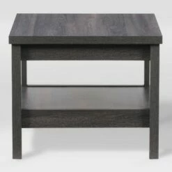Hollywood Side Table with Shelf Dark Gray - CorLiving -Side Tables Sales unnamed file 7281