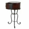 Decor Therapy Wilson 1 Drawer Wood and Metal Round Side Table Espresso - Décor Therapy -Side Tables Sales unnamed file 7298