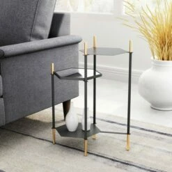 Whitfield Side Table Gold/Black - ZM Home 7 Whitfield Side Table Gold/Black - ZM Home -Side Tables Sales unnamed file 7314